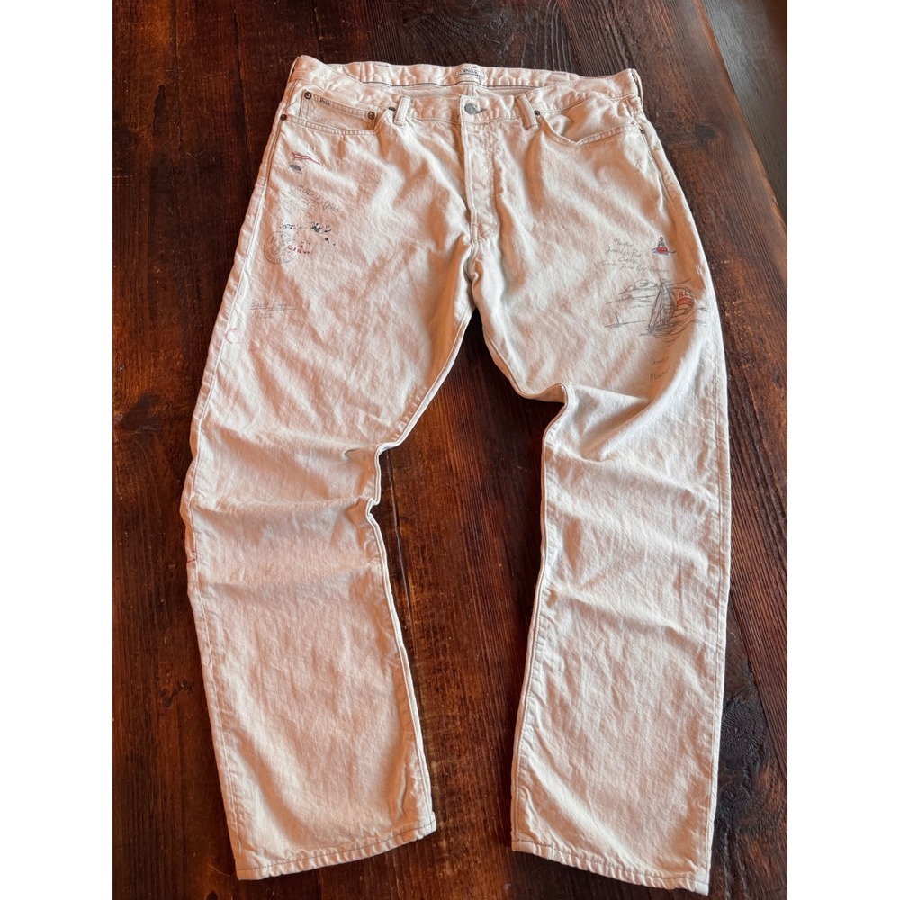 Polo Ralph Lauren Côte d'Azur French Riviera Nautical Straight Leg Jeans Y2K